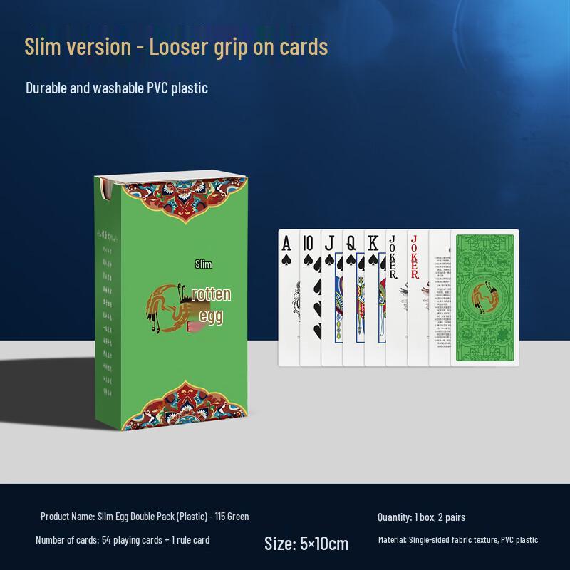 

Водонепроникні гральні карти Benniu Slim PVC Guandan