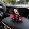 Futuristic Desk Accessory 3D Printed Articulated Bee Figurine, Flexible Joint Fidget Toy with Keychain, Mechanical Precision Ornament Desktop for Car