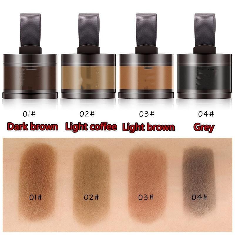 Αδιάβροχη πούδρα για τα μαλλιά με σκιές μεγάλης διάρκειας, σκόνη επανόρθωσης μαλλιών, σκόνη μακιγιάζ για μαλλιά & εργαλεία για ρουφηξιές