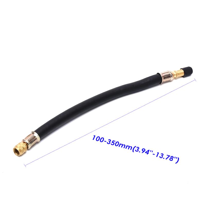 1Pcs Car Wheels Tyre Valve Stems Extensions Tube Adapter Various Braided Flexible Hose Tire Valve Inflatable Rubber Hose