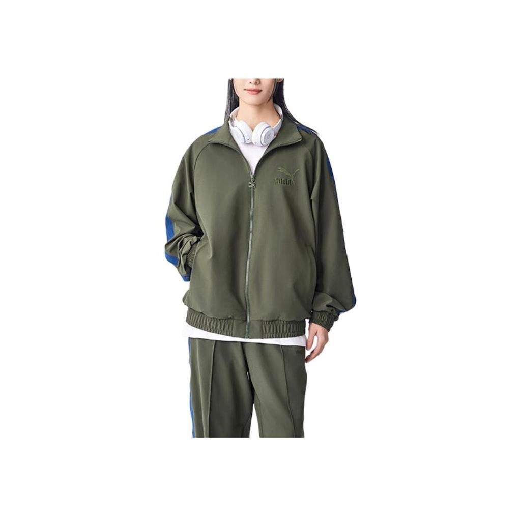 New PUMA T7 Jackets & Coats Unisex Army Green 628203-76