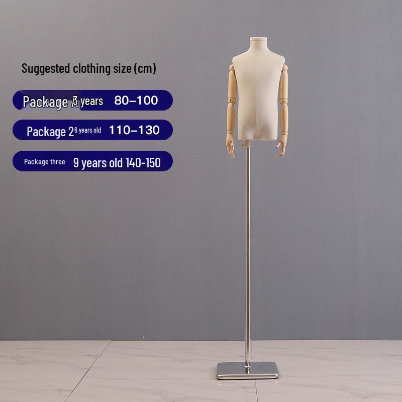 Mannechin Copii cu Picioare Despărțite: Stativ de Expunere Corp Întreg/Jumătate pentru Haine de Copii, Bărbați și Femei