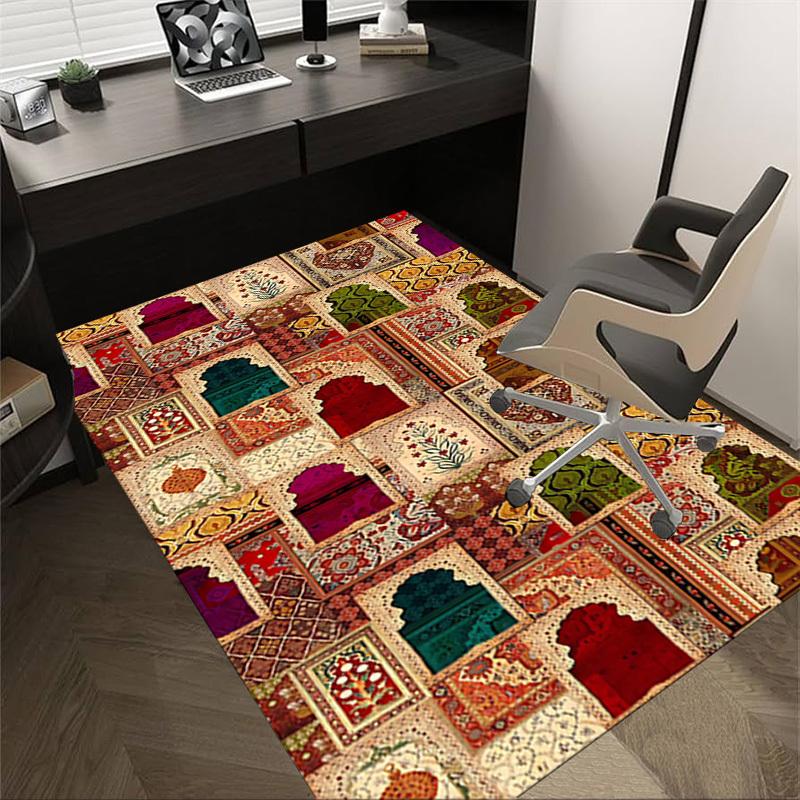 

1PC Arches Patterns Extra Large Non Slip Floor carpet, Office, family, bedroom, Studio Large Area Rug Indoor Rugs, Vibrant Colors 60cm by 90cm