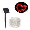 1.2W 2M/6.6Ft 20 LEDs Solar Powered Energy Copper Wire Fairy String Light Lawn Lamp with 8 Different Lighting Modes Effects Flexible Twistable Bendab