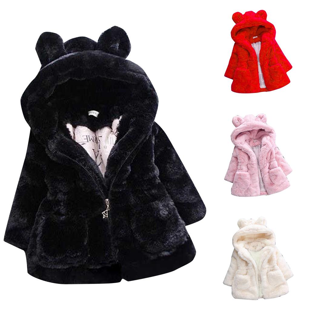 Jachetă pentru copii din bumbac artificial Jachetă din bumbac cu clemă pentru îngroșarea urechilor