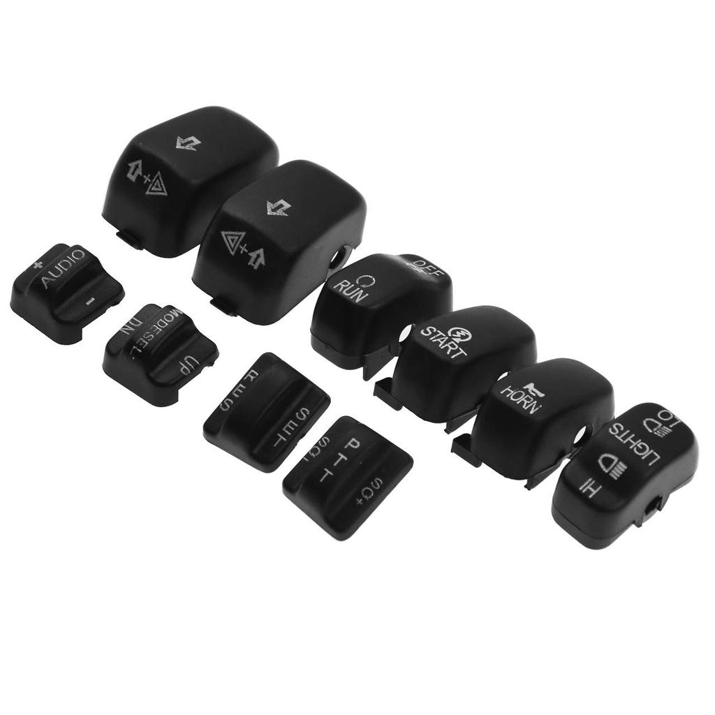 HDBUBALUS Handlebar Switch Housing Cover Case Switch Housing Caps Fit for Harley Touring Road King Tri Electra Glide 1996-2013 Black