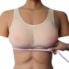 Realistic Silicone Adhesive False Breast Forms Male Crossdresser Shemale Fake Boobs/with Bra for Drag Queen Cosplay Transvestite