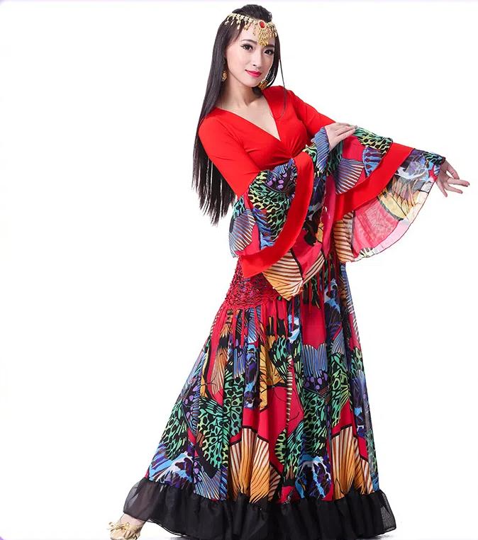 Oriental Dance Swinging Skirt Flower Skirt Set Belly Dance Skirt Swinging Dance Skirt Belly Dance Skirt Set
