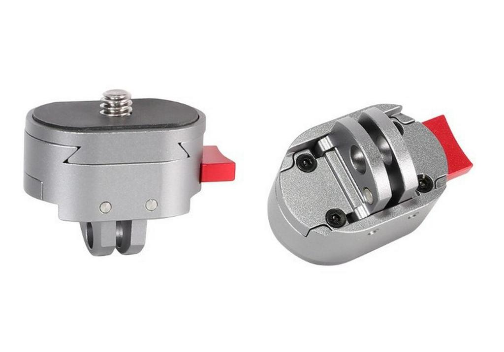 Quick Release Camera Tripod Head Stabilizer Slider Base with Macro Plate & Mount Extension