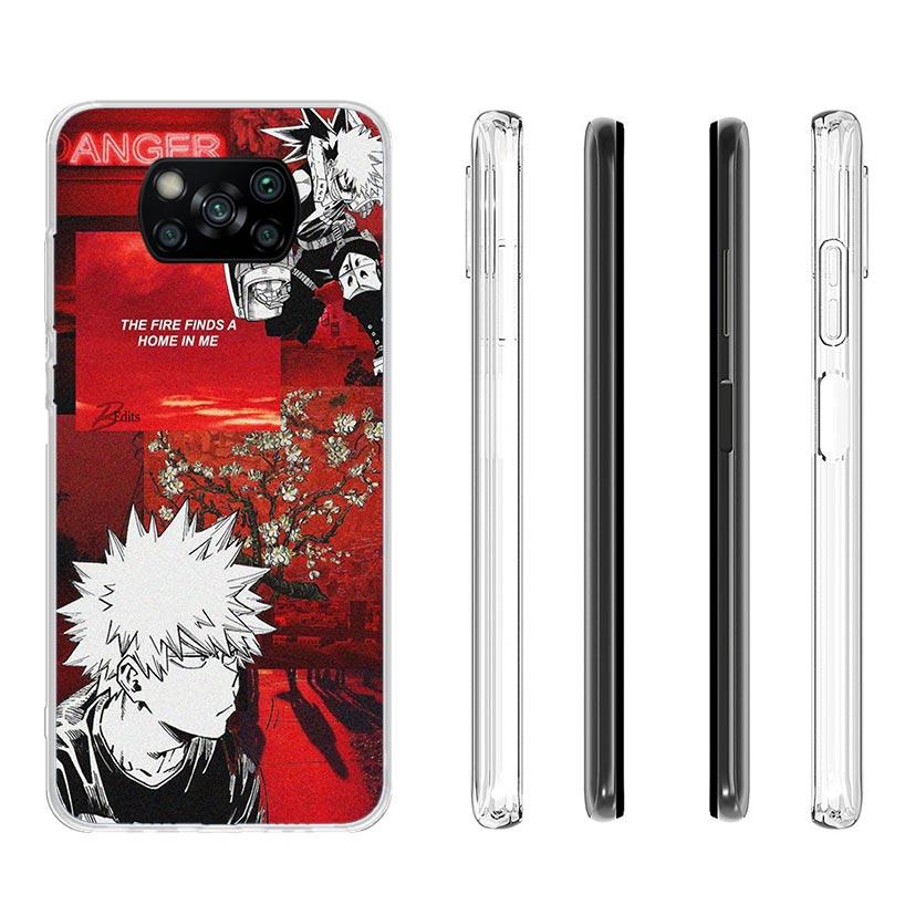 My Hero Bakugou Katsuki Case Phone Cover for Xiaomi Redmi Note 10 9 9S 8 8T 7 5 Pro Mi 12T 11T 10T 9T 12 11 Lite A3 A2 Trend Fun