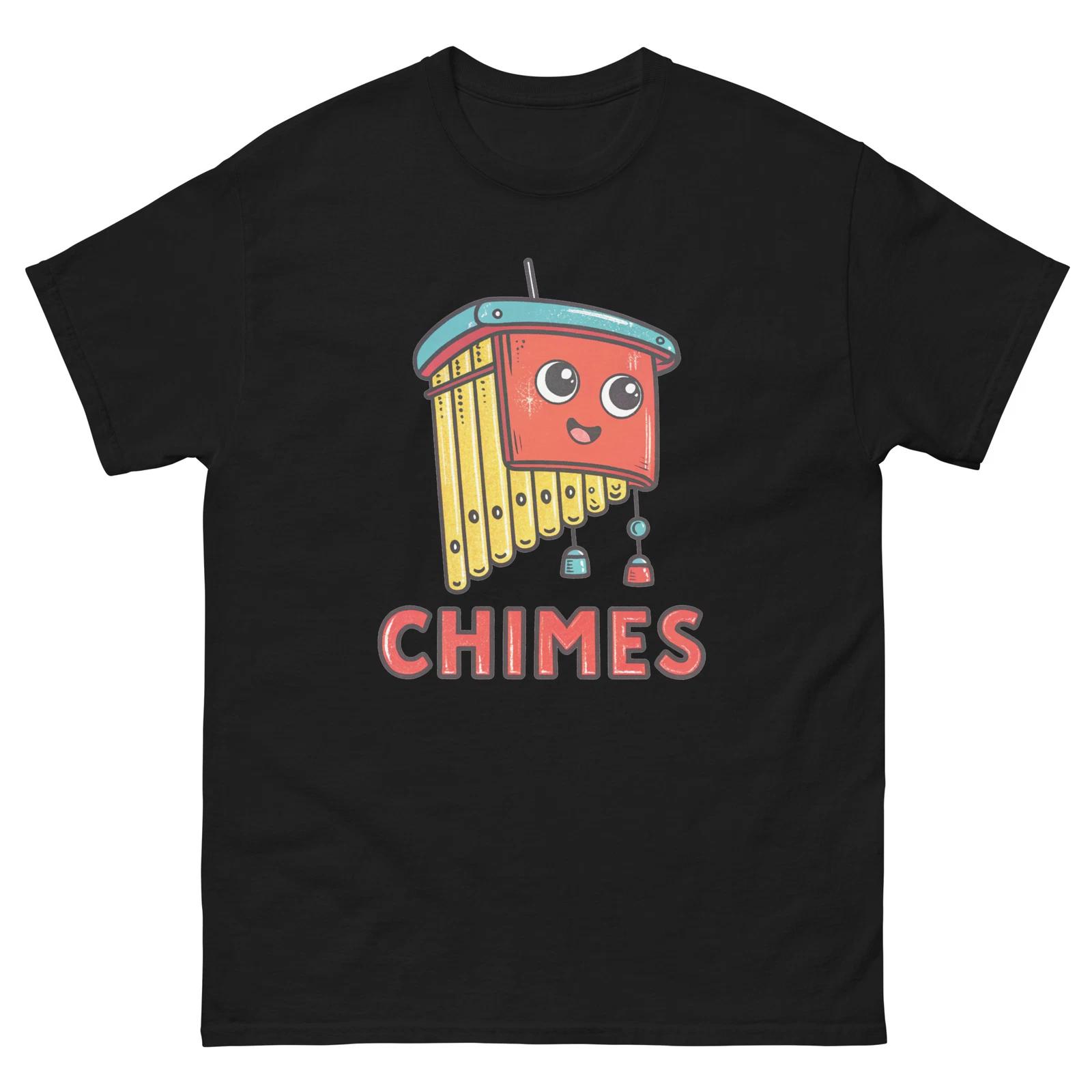 Chimes Musical Instrument Illustration T-Shirt XL