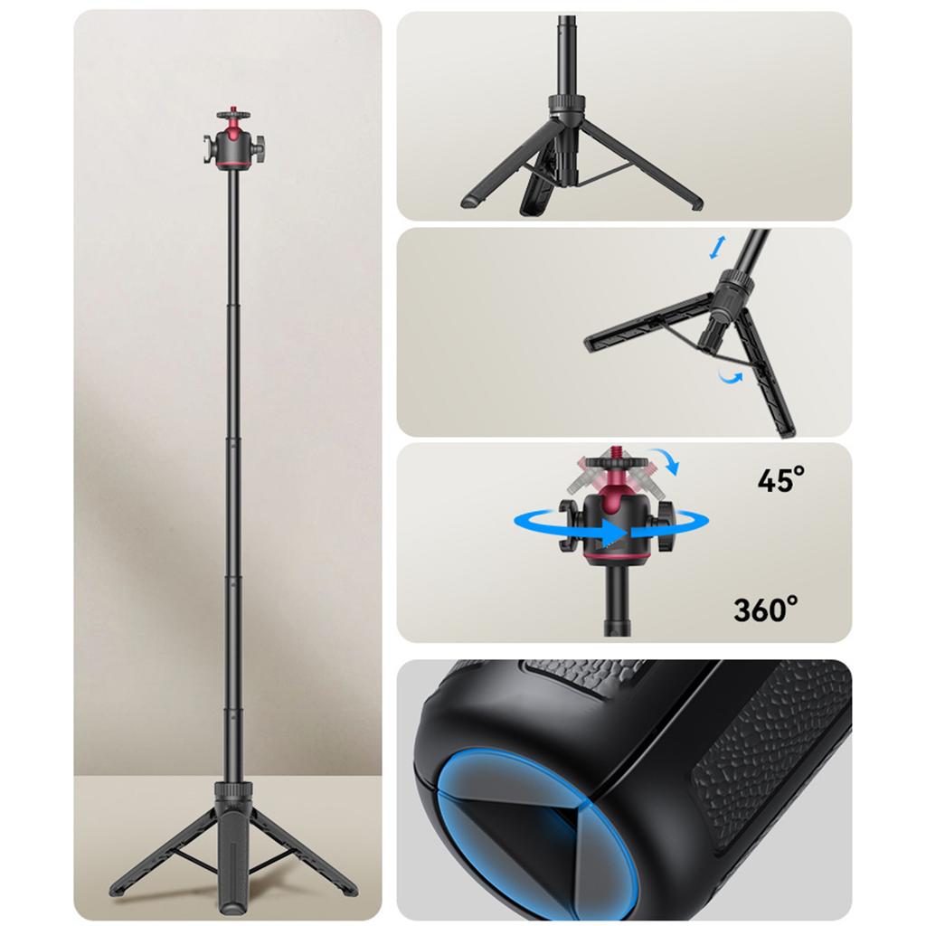 Camera tripod stand outdoor portable clip mobile phone live selfie stick