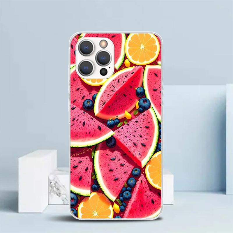 

Watermelon Summer Fruit Phone Case For IPhone 16 17 Air 16E 15 14 Plus 13 Mini 12 11 Pro Max 7 8 + SE 2020 Soft TPU Back Cover 1 iPhone 12 (12 Pro)