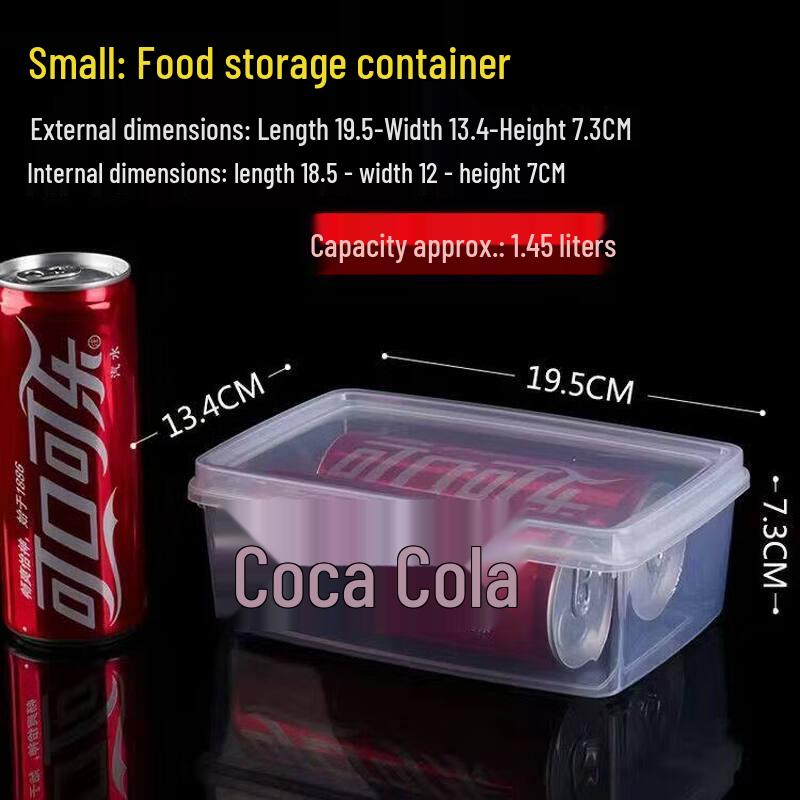 ZISIZ Rectangular Refrigerator Food Storage Box