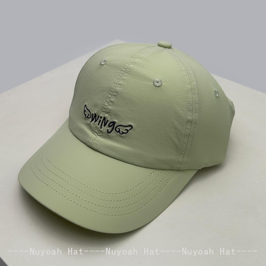 Baseball Letterings Alphabet Wing Stitched Stitching Embroidered Quick-Dry Cute Women  Men Her Him For Fresh Caps Peaked Hats Sunshade Elastic