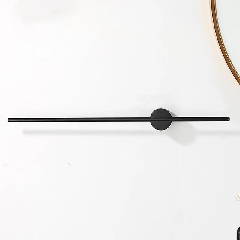 

Light luxury towel rack creative brushed gold adjustable single rod bath towel rack Nordic minimalist bathroom towel rack