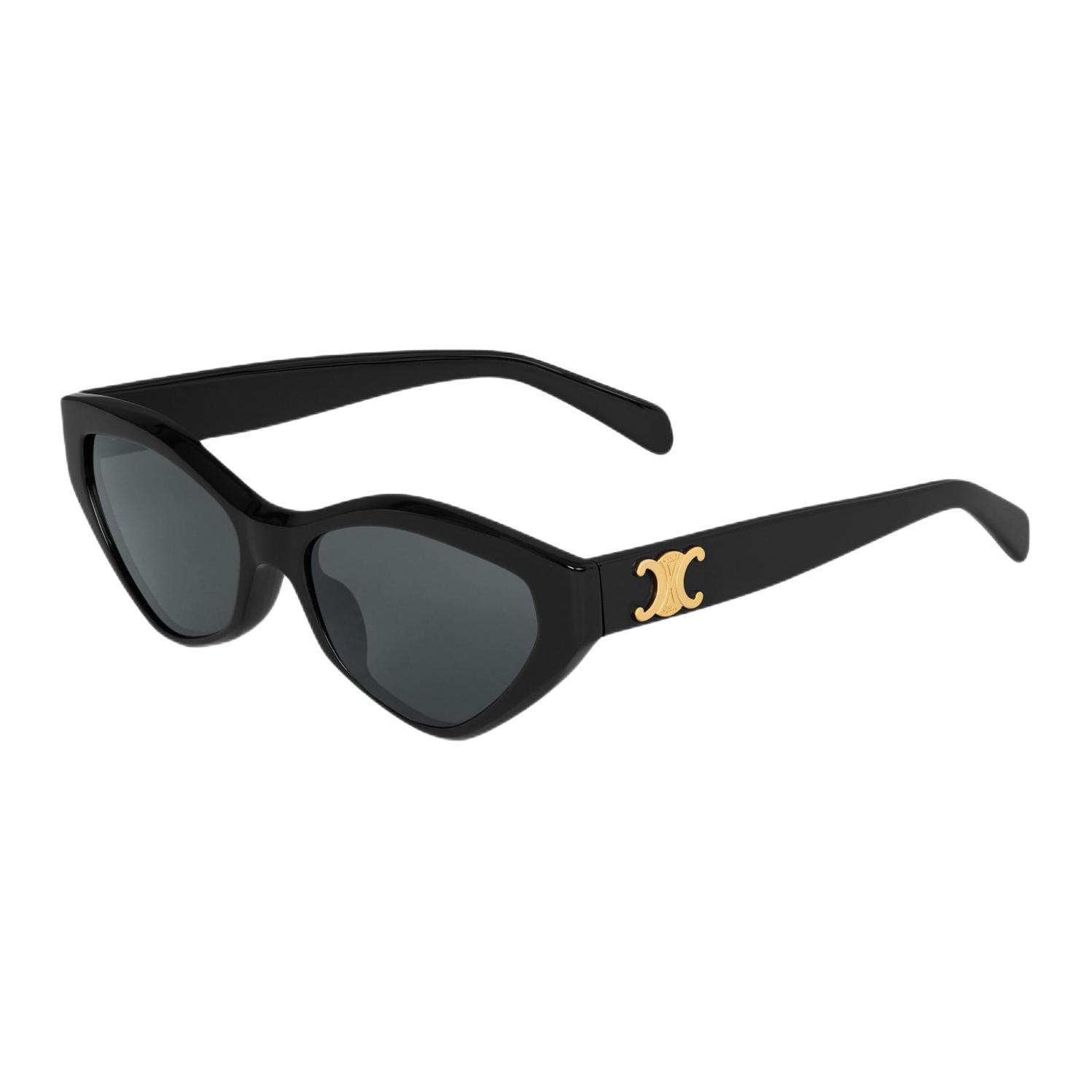 

Celine Cat Eye Sunglasses Women sunglasses Black 4S323CPLB. Brown Eyeglass Pouch,56