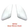 ABS plastic Car Black Rearview Accessories Door Mirror Shell For CITROEN C3 2016 2017 2018   White Car Decoration