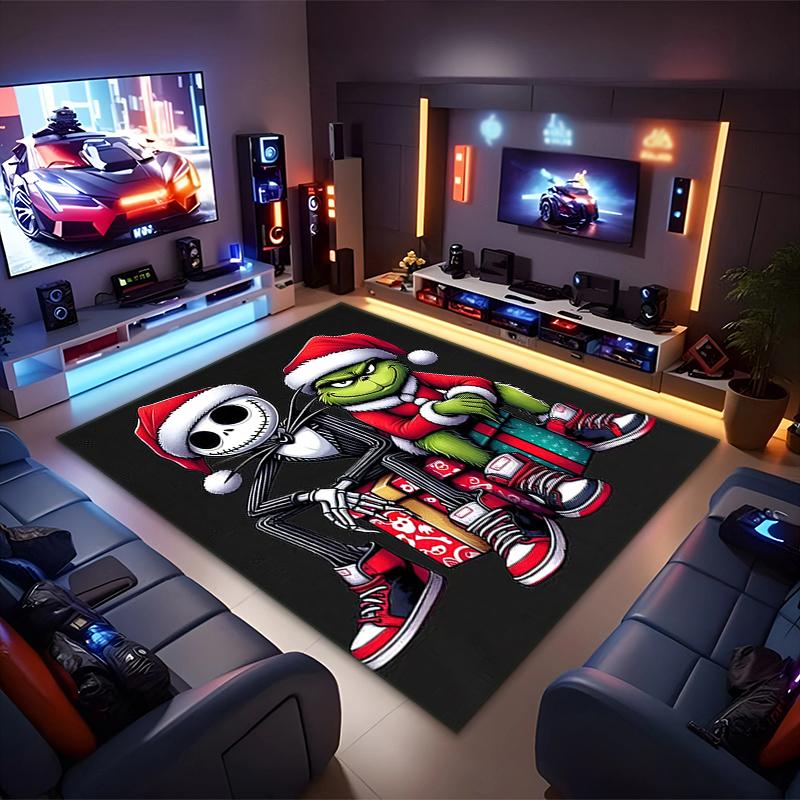 1PC The Nightmare Before Christmas Rug - home decoration Carpet For Living Room Bedroom Flooring Computer Chair Area Rug