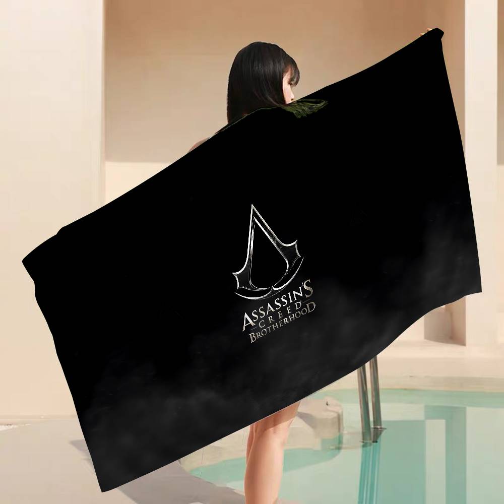 A-Assassins CreedS Microfiber Blanket Quick Drying Beach Towels Oversized Printing Super Absorbent Pool Towel Blanket