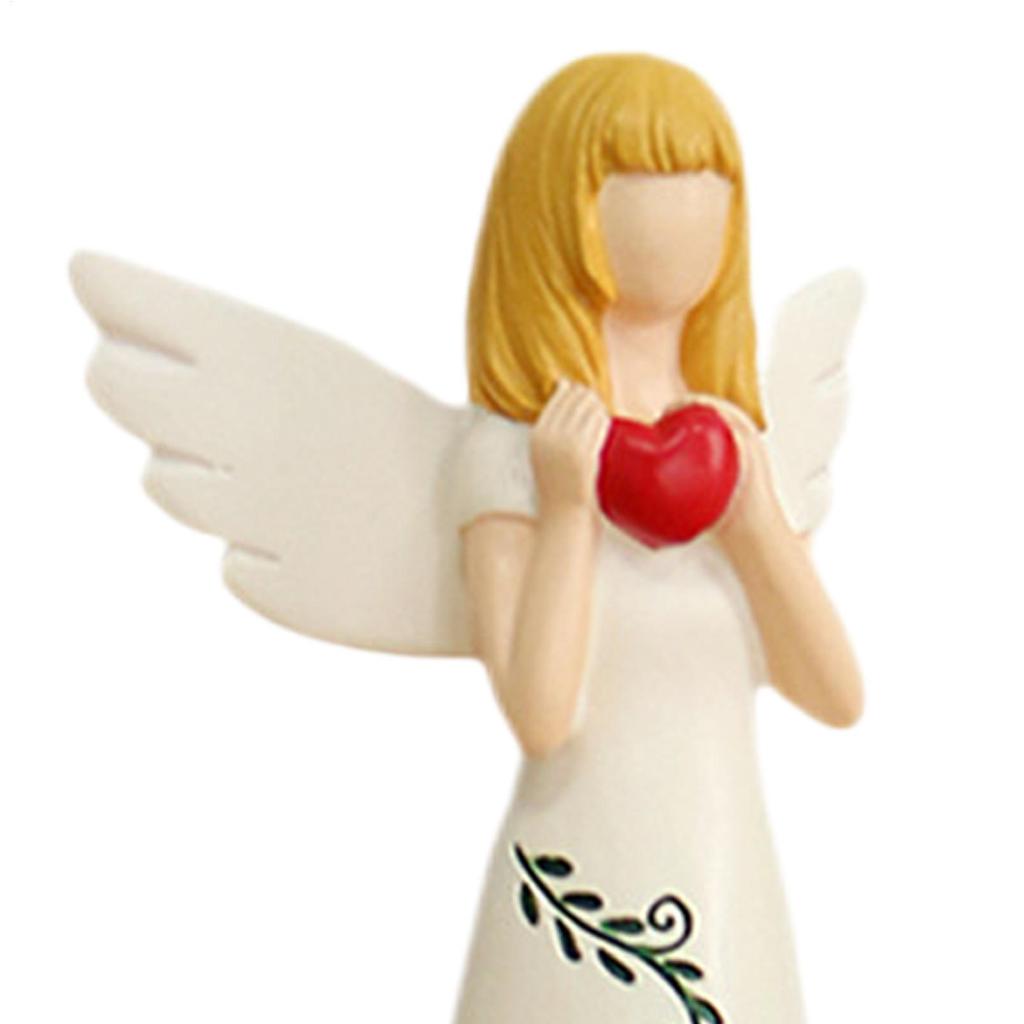Christmas Angels Figurines 3 Pieces Seasonal Decoration Festive Statue Ornament For Collectors Photography Craft Lovers Bookcase