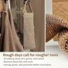 Extra Rough Exfoliating Back Scrubber for Shower with Natural Loofah Strap and Long Reach
