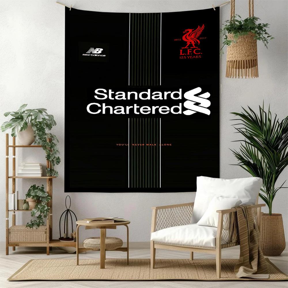 Liverpool Football Club Wanddekoration Wandteppich Kunst Für Haustiermemorial Geburtstag Hochzeitsparty Kulisse Familiengeschenk
