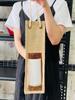 Jute Red Wine Cover Reinforced Handle Wine Bottle Pouch All-Purpose Red Wine Beer Bottle Packing Tote Bag for Wedding Holiday