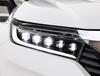 LED Crystal Lens Headlight with Flowing Turn Signals for 17-23 Honda Avancier