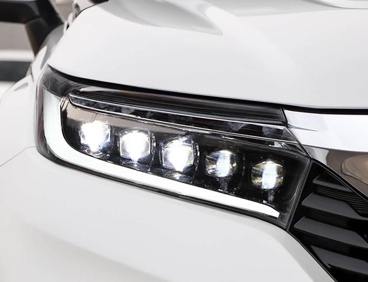 LED Crystal Lens Headlight with Flowing Turn Signals for 17-23 Honda Avancier