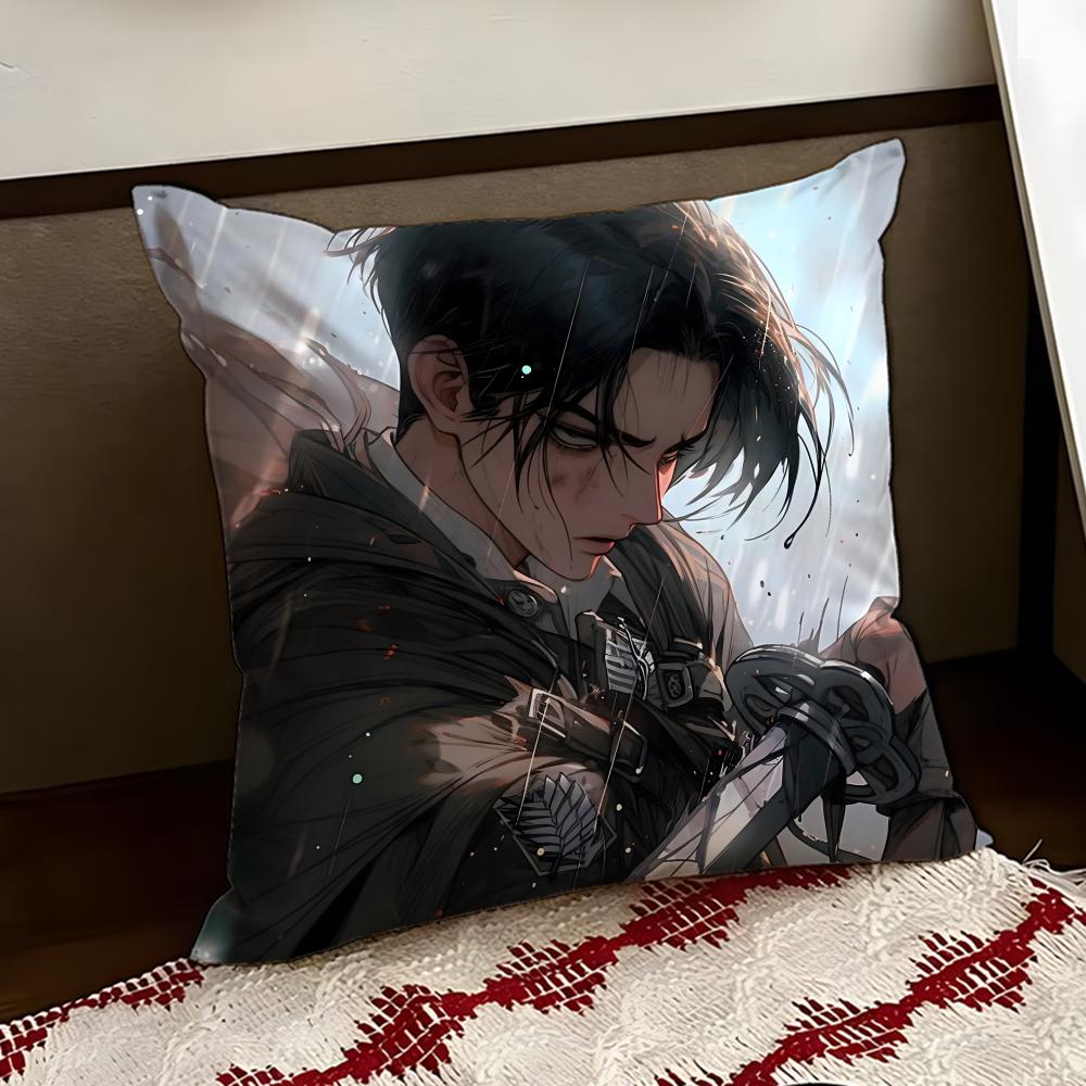 LLevi Anime AAckerman Cushion Cover Reversible Soft Durable Pillow Cover Home  Car MultiScene Use for Daily Comfort
