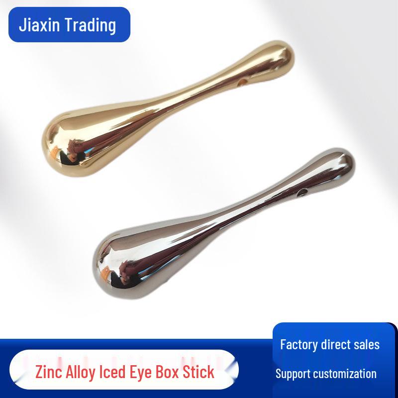 

Стик для крема для век из цинкового сплава: Ледяной металлический массажер и инструмент для красоты Гуа Ша Silver Stick