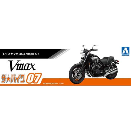 Aoshima Bunka Kyozai 1/12 Scale The Bike Series No. 7 Yamaha 4C4 Vmax 2007 Plastic Model