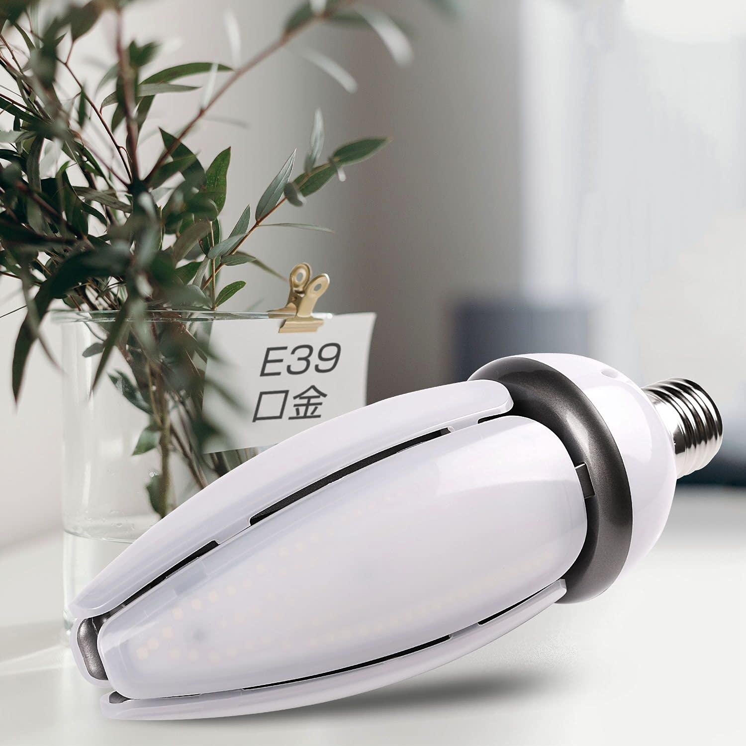 

80W LED Corn Light, 12800lm, Ultra-Bright E39 Cone-Shaped Bulb, Floodlight, Waterproof Bulb for Indoor and Outdoor Use, Compatible with Sealed