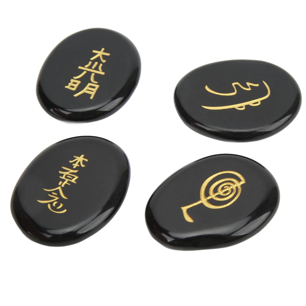 4 ks kameny symbolů reiki hladší povrchy ryté kameny reiki pro domácí dekoraci meditace