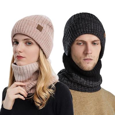 Autumn and Winter European and American Outdoor Wool Hats, Gender-neutral Knitted Hats for Couples, Fleece Thickened Thermal Hats