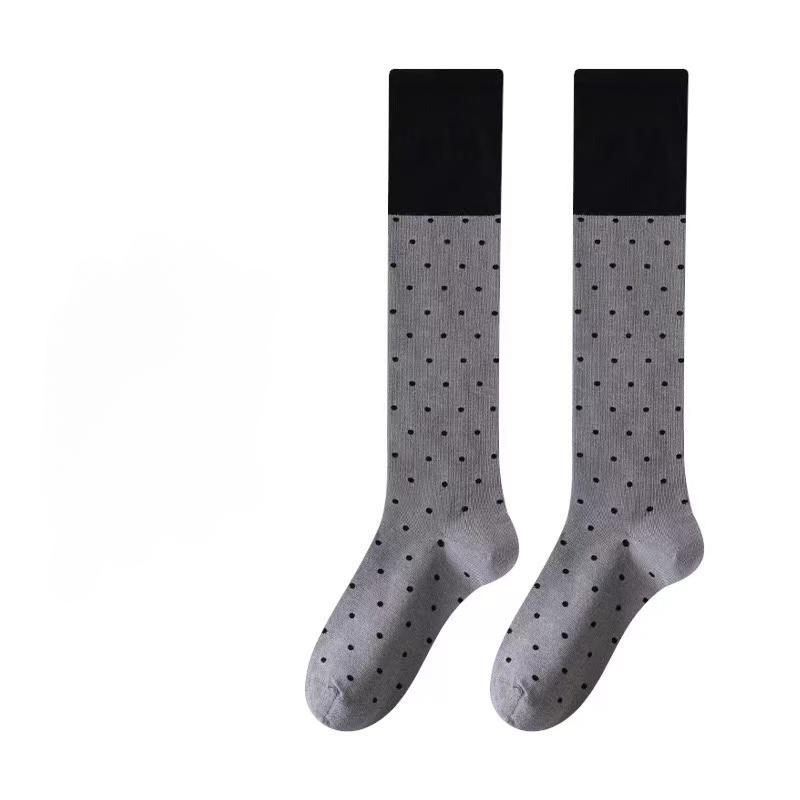 1 Pair Trend Socks Hot Diamond Luxury Rhinestone Medium Tube Women's Socks Four Seasons Fashion Cotton Hosiery