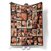 Halloween jigsaw puzzle Printed Blanket for Sofa Travel Camping Living Room Office Conditioning Blanket for All Seasons Gifts