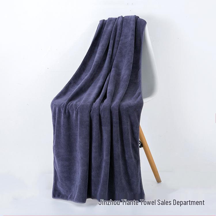 Large Soft Quick-Dry Bath Towel for Adults - Pure Cotton, Absorbent, Thickened, Ideal for Home & Beauty Salons