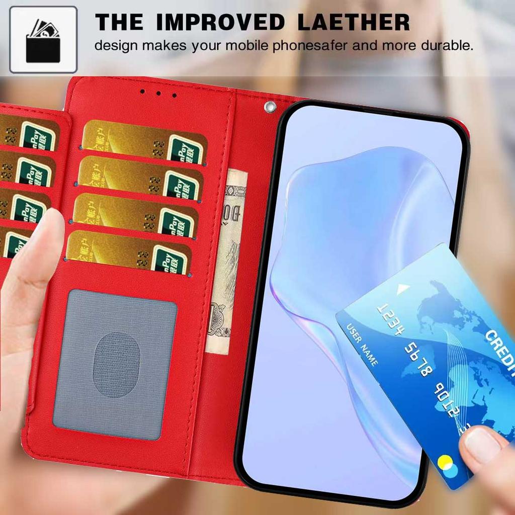 For Honor 400 Smart 5G/4G/X7d 4G Wallet Case with Strap/Multiple Card Slots Solid Color Leather Stand Phone Cover