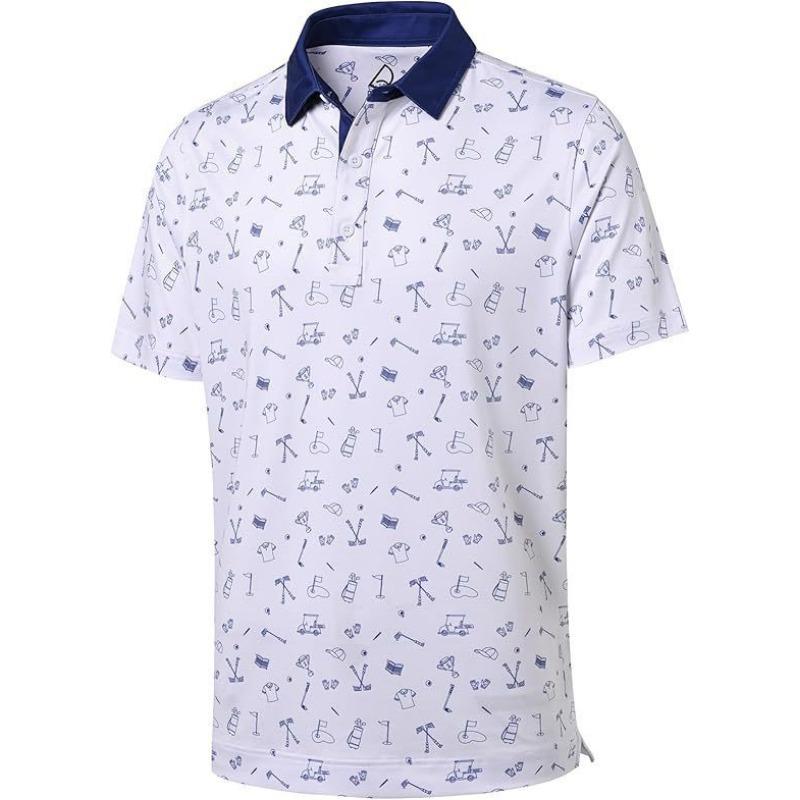 Short Sleeve POLO Shirt Button Solid Color Men's Sweatshirt