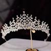 DIEZI Elegant Luxury Girls Crystal Bridal Tiara Crown Birthday Party New Fashion Bride Queen Headbands Hair Jewelry Accessories