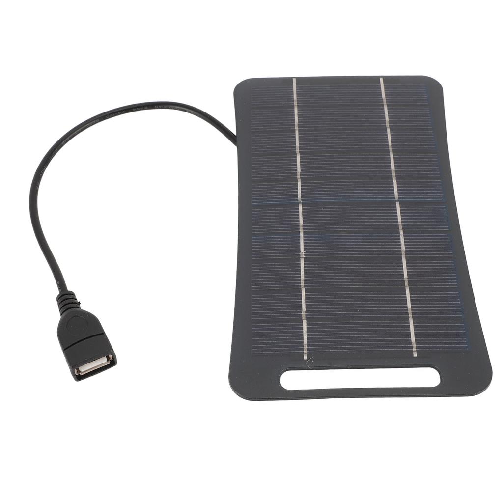5V 5W USB Solar Panel Professional High Efficiency Monocrystalline Silicon Portable Handheld Solar Panel   for Camping Travel Outdoor