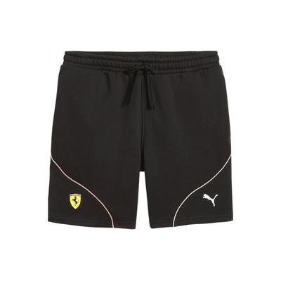 Scuderia Ferrari Závodné šortky Jednofarebné Tréningové Rovný strih Stredný pás So sťahovacou šnúrkou Ležérne šortky Pánske šortky Čierne 623799-01
