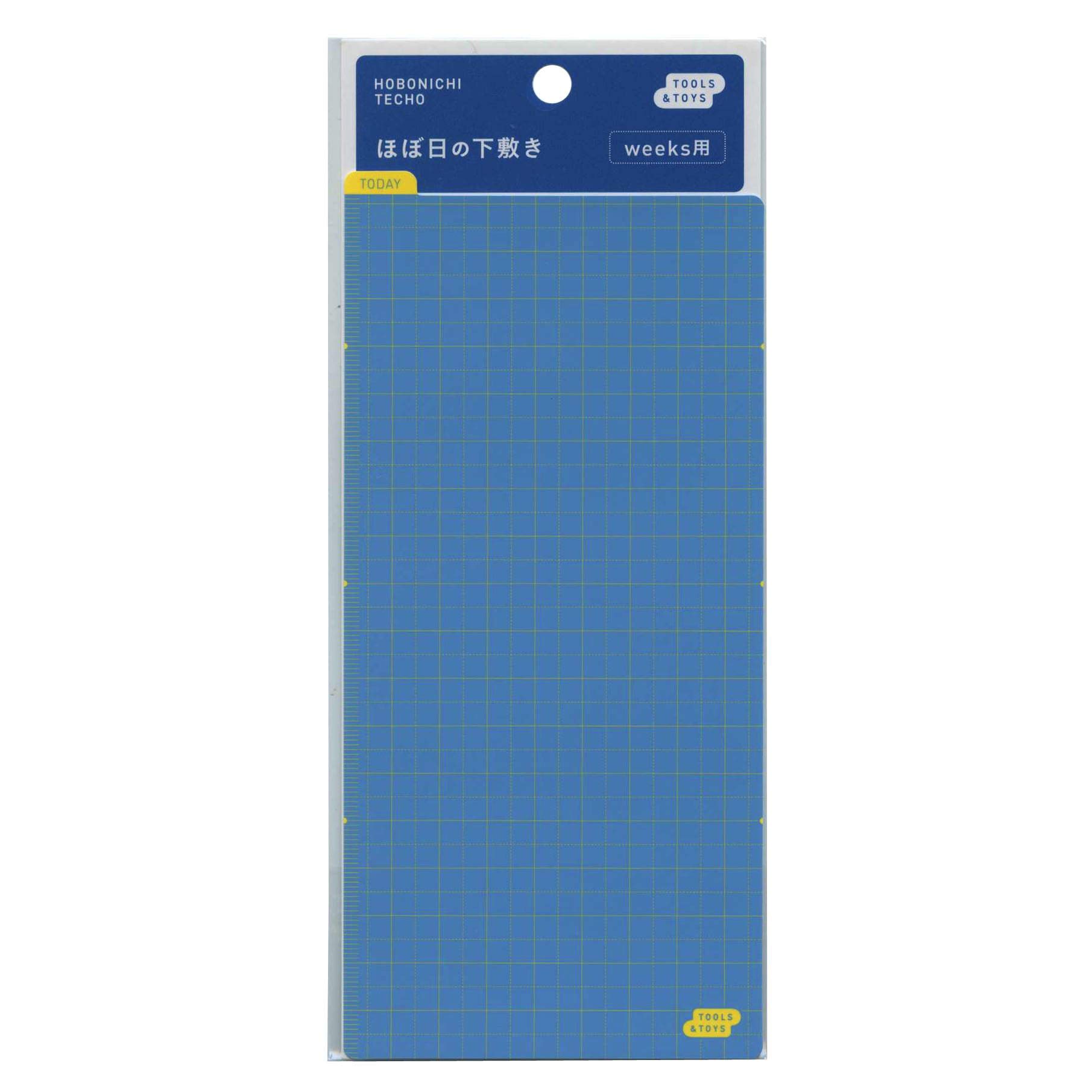 

Hobonichi Shitajiki blue x (for WEEKS) [light yellow]