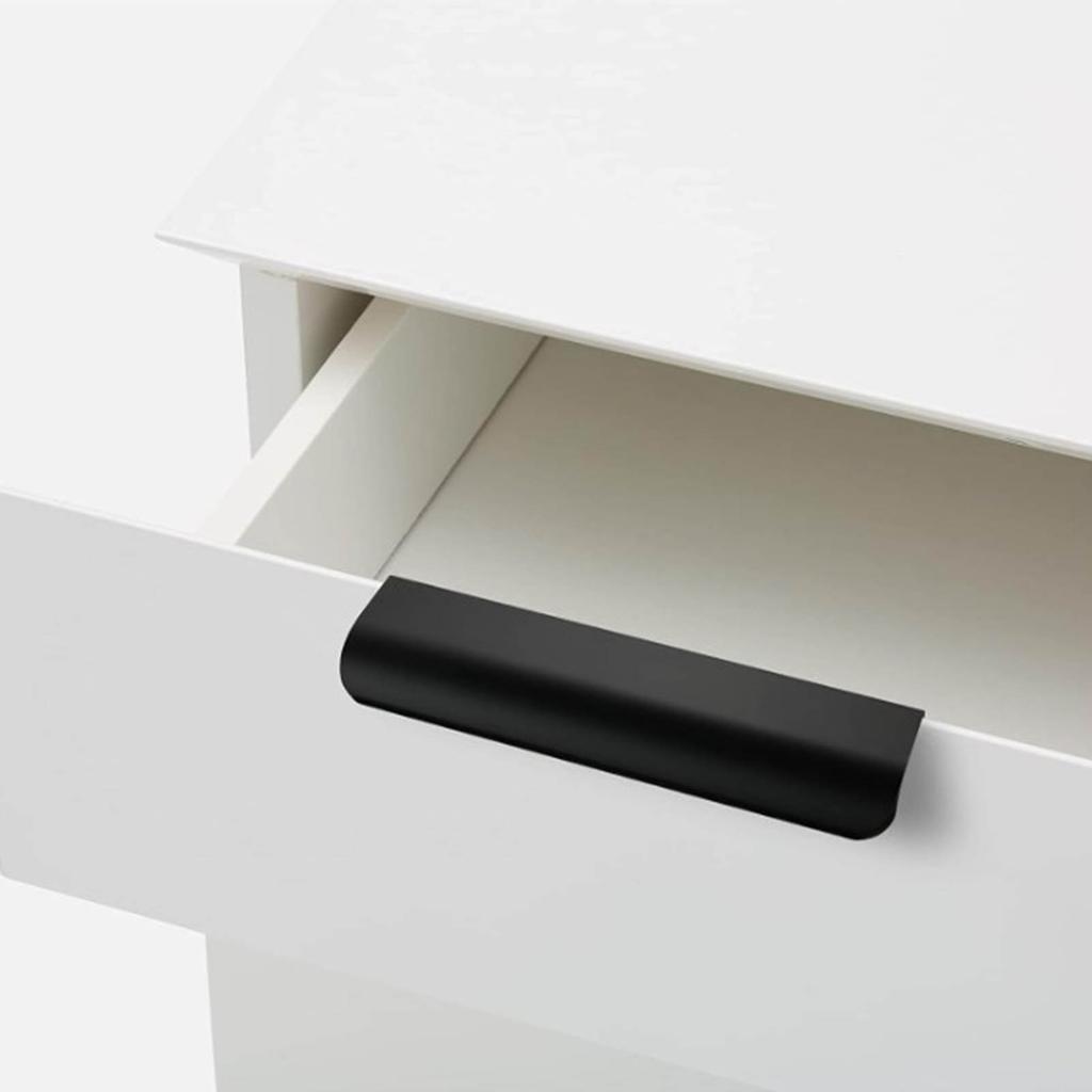 1Pc 80mm Simple Hidden Cabinet Handles Kitchen Cupboard Door Pulls Elegance Handles Aluminum Alloy Furniture Handle Hardware