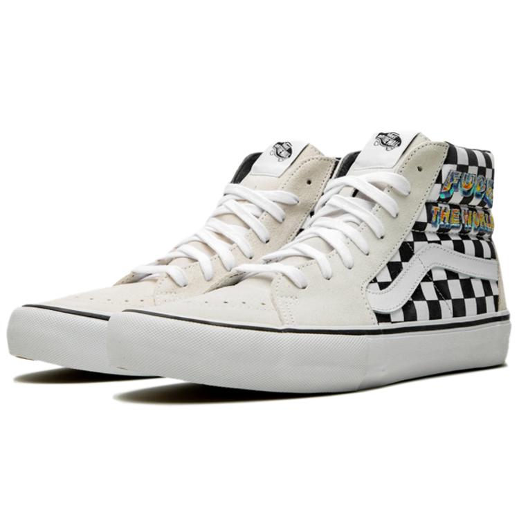 Sk8 Supreme x Sk8 Vans Hi 'Fuck The World - White' VN0A45JDSY4