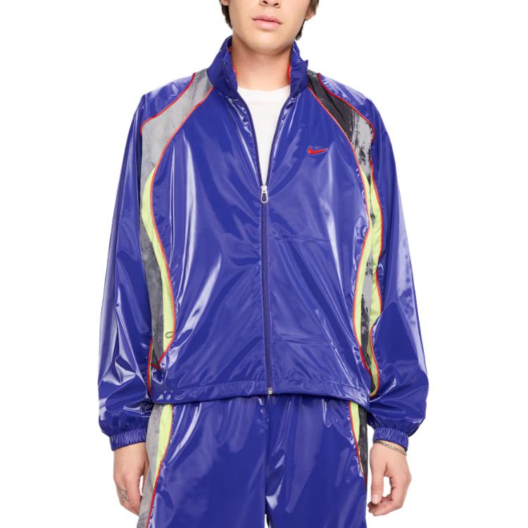 

Nike Color Block Logo Loose Long Sleeve Jacket Men jackets Midnight-Blue HJ3290-539 L