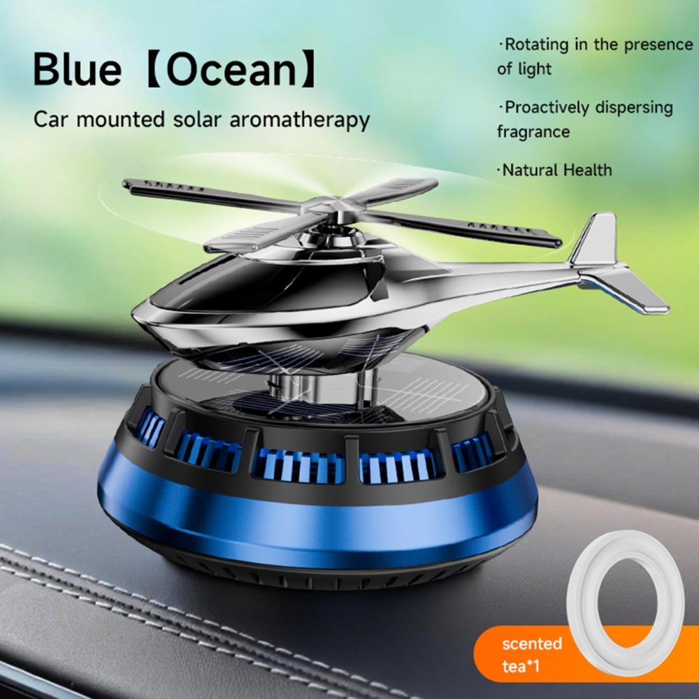 Helicopter Shape Dashboard Ornament Rotating Rotating Car Decor Car Air Freshener  Auto Gift