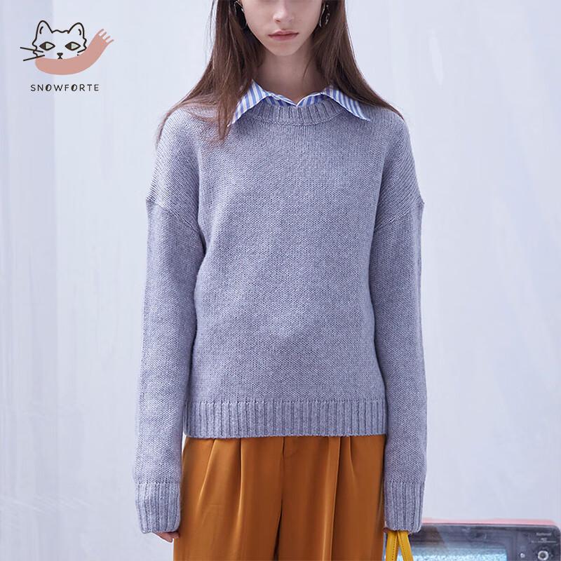 

Sinofude Women s Wool Blend Loose Knit Sweater M